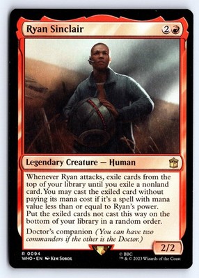 Ryan Sinclair 94 Rare Universes Beyond: Doctor Who Magic: The Gathering LP