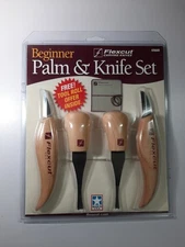 Flexcut #KN600 Beginner Palm and Knife Set New Sealed