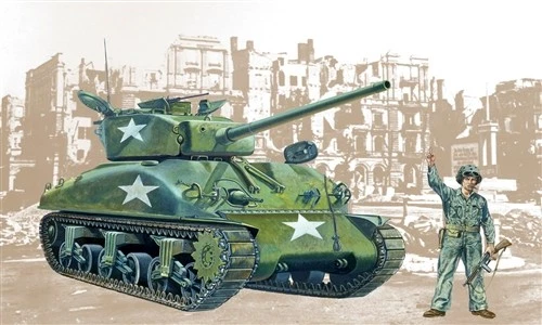 KIT MODELLINO CARRO ARMATO ITALERI M4 SHERMAN MODELLISMO SCALA 1:35 - Immagine 2 di 4
