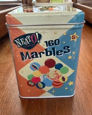 Neato Classics 160 Marbles In A Tin Box Toysmith - Retro Nostalgia NIP