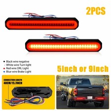 2x Led Light Sequential Bar Drl Flowing Brake Turn Signal Stop Tail Strip Truck 2x Led Light Sequential Bar Drl Flowing Brake Turn Signal Stop Tail Strip Truck