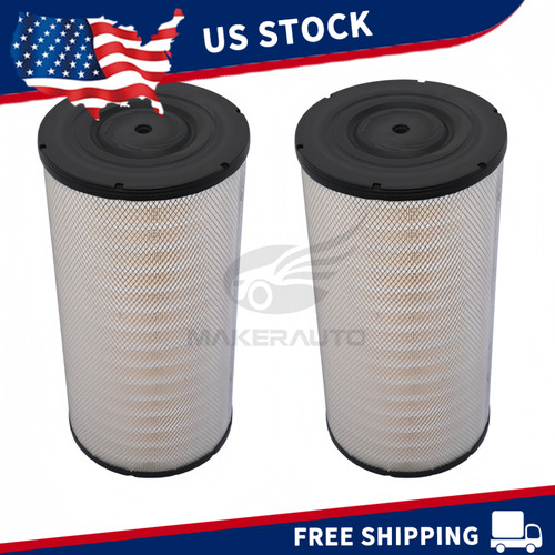2x Engine Air Filter For Western Star Peterbilt Kenworth AF25248 LAF3302 CA8231