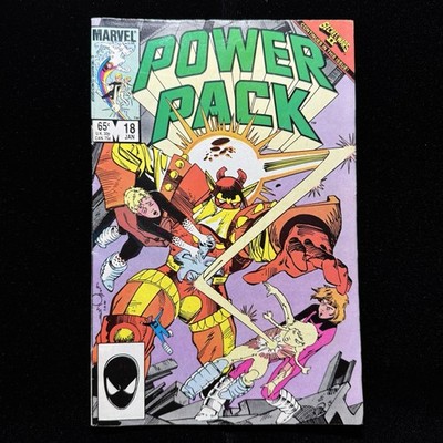 Power Pack 18 - 1st Full Appearance Of Kurse - Copper Age Marvel Comics 1986