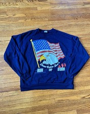 Vintage Haband Made In USA These Colors Don’t Run Or Burn Shirt Size L, Patriot