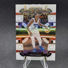 TINA CHARLES 2023-24 WNBA Select WHITE PRIZMS /99 #83 Atlanta Dream