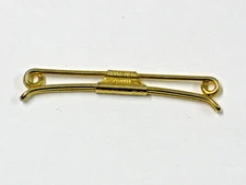 2-1/8" Gold Tone Vintage SWANK 50 Collar Bar