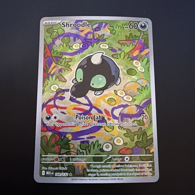 Shroodle 149/132 Full Art Holo Illustration Rare Pokemon Mega Evolution NM