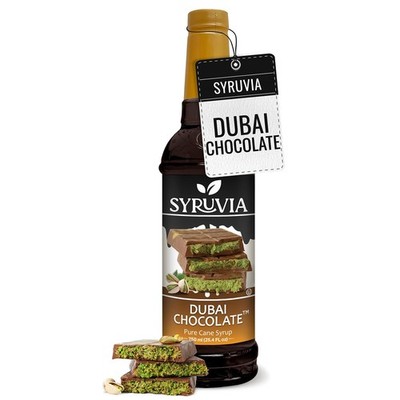 Syruvia Dubai chocolate Syrup 25.4 fl oz, Perfect for Coffee, Desserts & More