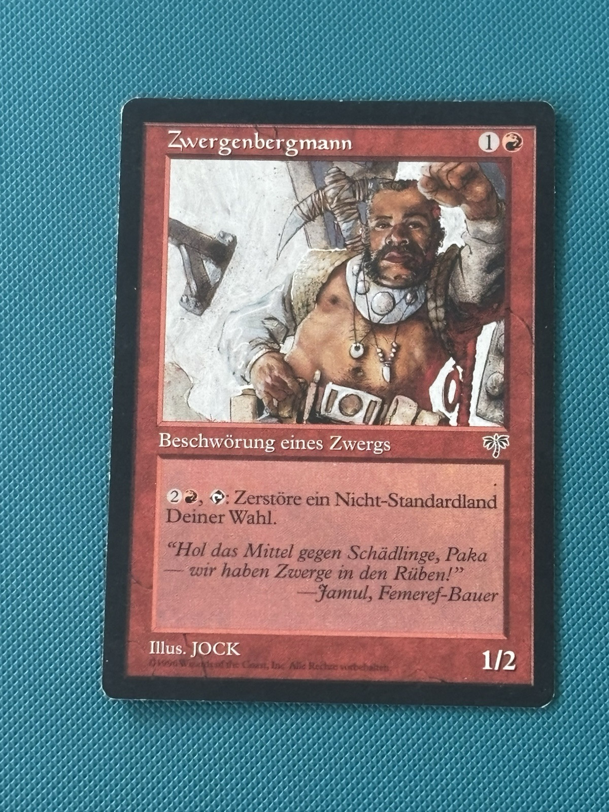 MTG Dwarven Miner German Mirage (MIR) Magic the Gathering Zwergenbergmann