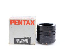 Near Mint Pentax K Mount Extension Tube Ring Set No.1-2-3 PK Macro w/Box JAPAN