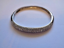 Armband weißmetall und weißer Stein gebraucht