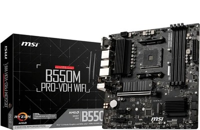 MSI B550M Pro VDH WIFI mATX Mainboard Sockel AM4 M.2/DP/HDMI/VGA/WIFI6