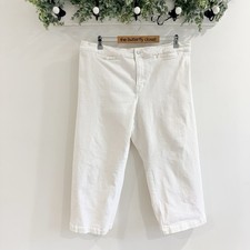 Madewell plus size Emmett Wide Leg White Jeans Size 33P F4100