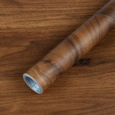 practicalWs Wood Grain Contact Paper Peel and Stick - Self Adhesive Brown Wal...