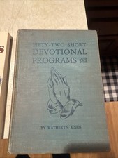 BTH 1949 52 Short Devotional Programs by Katheryn Knos Hardback