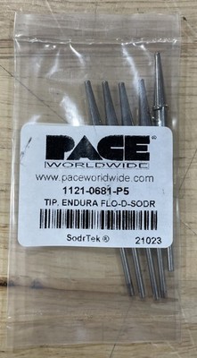 Pace 1121-0681-P5 Desoldering Tip, 0.020'', Endura Flo-D-Sodr Precision, PK/5