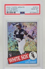 2020 Topps Silver 1985 Version Refractor LUIS ROBERT RC CARD PSA 10 GEM MINT