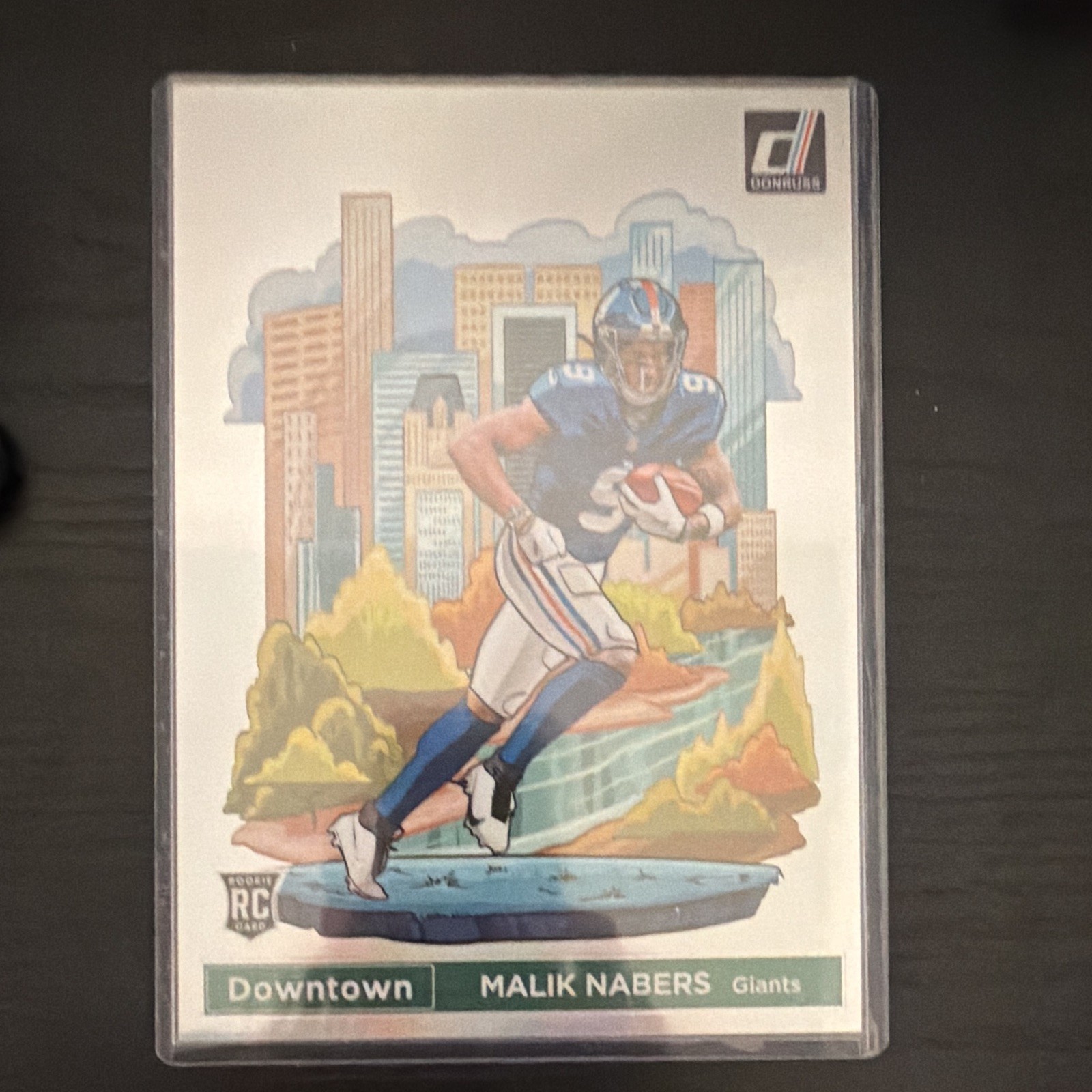 2024 Panini Donruss Malik Nabers Downtown! RC Insert #18 New York Giants JUMBO!