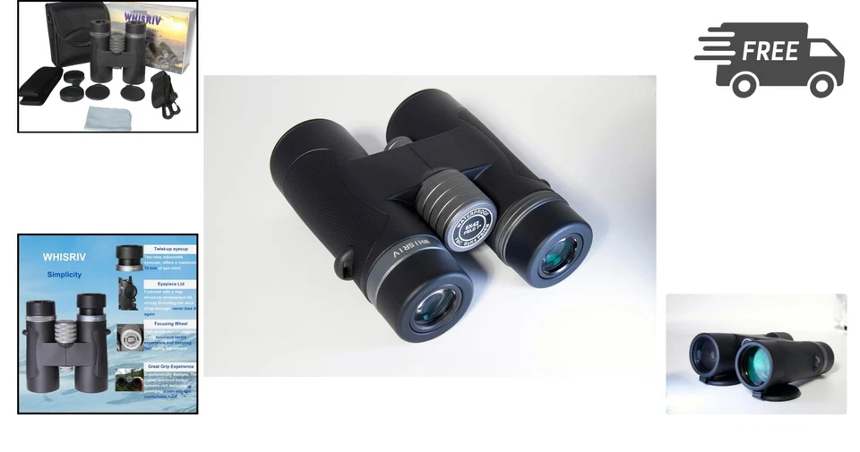 8x42 Binoculars for Bird Watching Hunting Travel Waterproof Fogproof Shockproof - Image 2 of 4