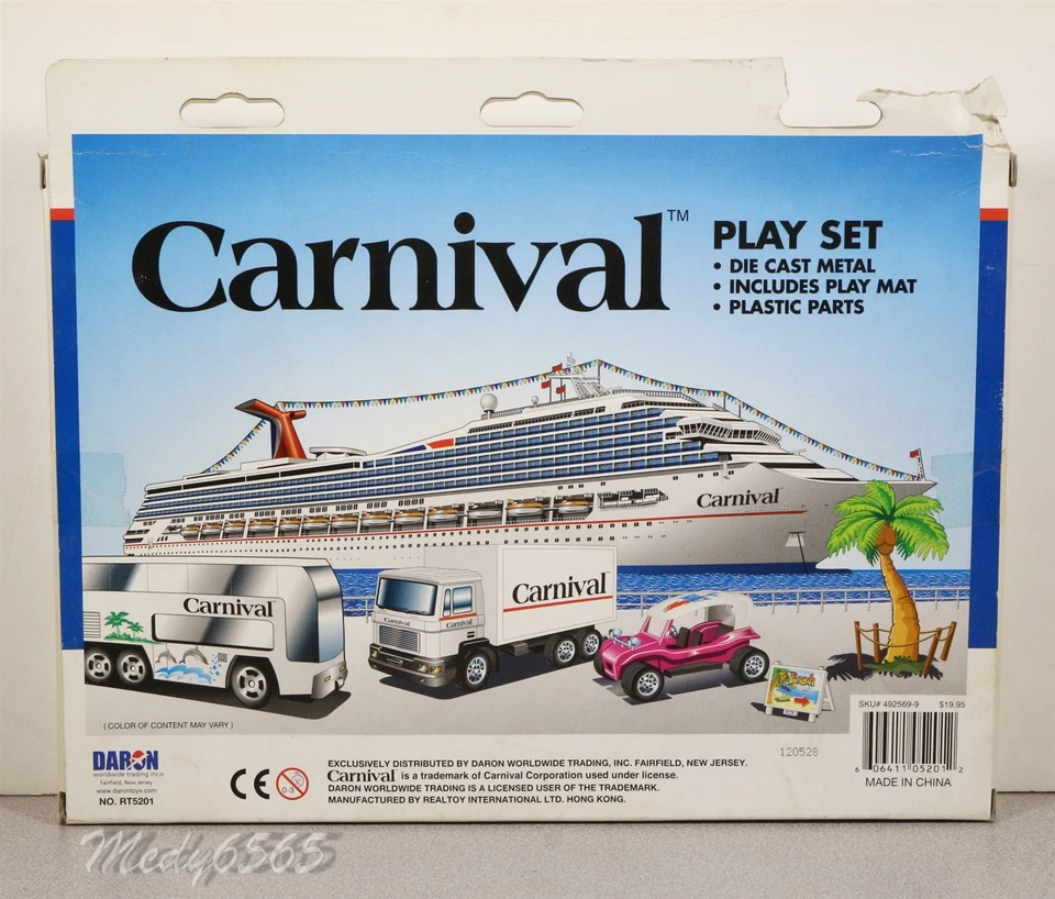 Carnival Cruise Play Set "Vacation Set" With Play Mat - Image 2 of 2