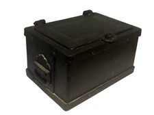 Rare Antique Heavy Iron Banker / Stagecoach / Railroad Strong Box Safe 