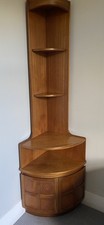 Vintage Nathan Corner Cabinet Teak Display Unit Shelf Cupboard Retro Mid Century