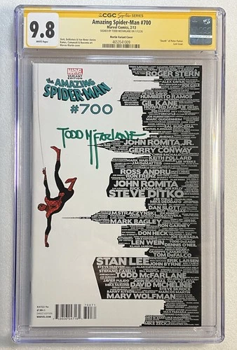 Amazing Spider-Man #700 CGC SS 9.8 signed Todd McFarlane, Martin Skyline NM 2013