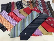 Lot Of 24 Men's DESIGNER Wholesale Neck Ties Neckties Stripes Geometric EUC