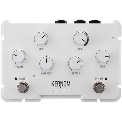 Kernom Pedals Ridge Overdrive Effects Pedal White
