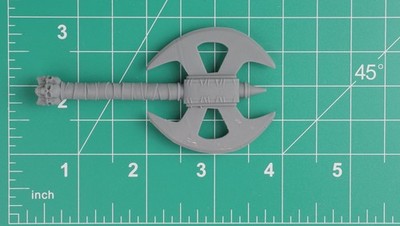 Fantasy Mythic Legions Inferno Skull Axe 6'' (1:12) Custom 3D Resin Print