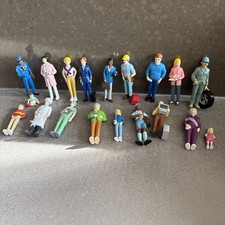 LOT OF 19: Vintage Lakeshore Learning Community Career Figures Dollhouse Nice