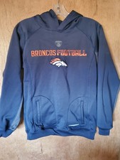 Denver Broncos Football NFL Team Apparel Hoodie Sweatshirt Boys Large 14/16 EUC