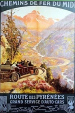 Affiche Poster Landes Béarn Pays Basque Aquitaine Pyrénées