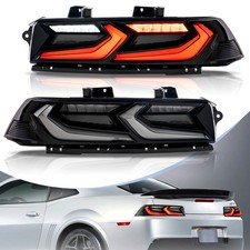 VLAND Getönte LED Rückleuchten für 2014-2015 Chevrolet Chevy Camaro ROT Blinker