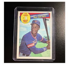 Topps 1985 Darryl Strawberry #278 New York Mets #1 Draft Pick Baseball Card