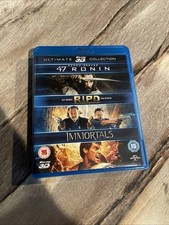 47 Ronin / RIPD / Immortals 3D [Blu-ray] [2011] [Region Free] With Slipcover