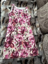 C&A Damen Etuikleid mehrfarbig Blumen ärmell...