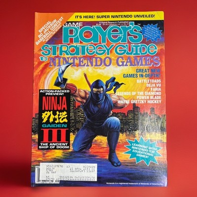 Game Player's Nintendo Strategy Guide Vol. 4 No. 9 Ninja Gaiden III NES Cover
