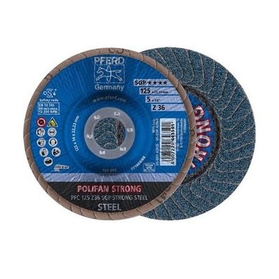 10 Stk. Pferd Tools Fächerscheibe POLIFAN Z SGP STRONG STEEL D.125mm K.36