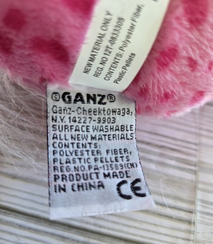 Ganz Webkinz Cherry Blossom Bird Plush HM 455 No Code Spotted Pink - Picture 11 of 13