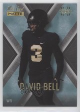 2022 Wild Card MATTE X-Plode Black - Blue X David Bell #MXP-10 Rookie RC 0o1d. rookie card picture