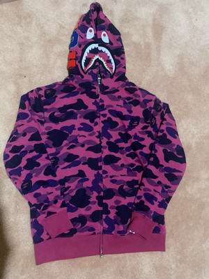 BRAND NEW Purple Bape Hoodie (Bathing Ape Shark) SIZE MEDIUM