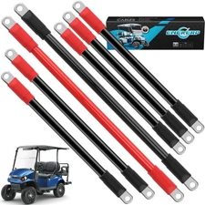 EZGO Battery Cables, Golf Cart Wiring Kit for TXT 1994-UP 36V and 48V, 4 Gaug...