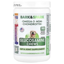 Glucosamine Chews, For Dogs And Cats, Bacon, 180 Soft Chews, 15 oz 432 g 