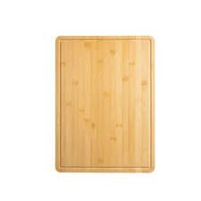 14" x 19.5" Non-slip Bamboo Cutting Board, 100% Natural Bamboo Color