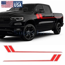 Glossy Red Side Door Hockey Stripe Sticker Decal Vinyl Fit Dodge Ram 1500 2500 Glossy Red Side Door Hockey Stripe Sticker Decal Vinyl Fit Dodge Ram 1500 2500