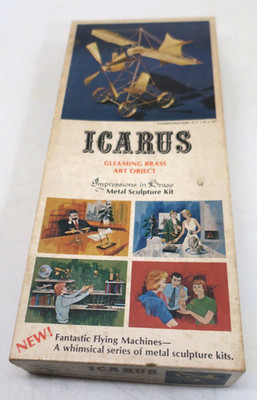 Impressions In Brass Icarus Gleaming Brass Art Object Metal Sculpture Kit #101