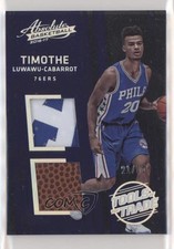 2016-17 Panini Absolute 21/25 Timothe Luwawu-Cabarrot #17 Dual Patch h2o