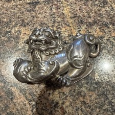 RARE  Kieselstein Cord Sterling Manchu Foo Dog Buckle