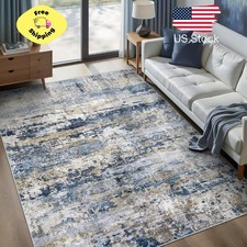 Area Rugs 5x7 for Living Room:Washable Rug Modern Abstract Neutral Soft Non-Slip
